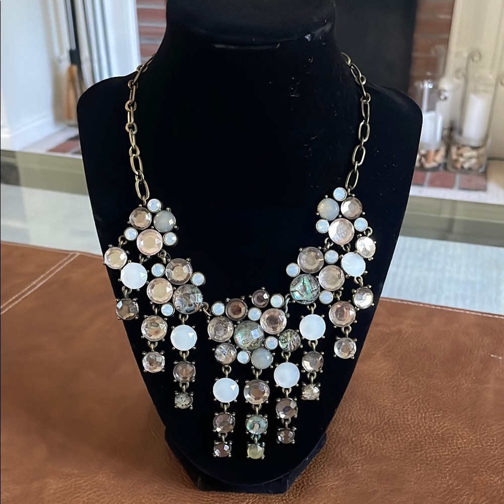 Elegant Multi-Color Statement Necklace